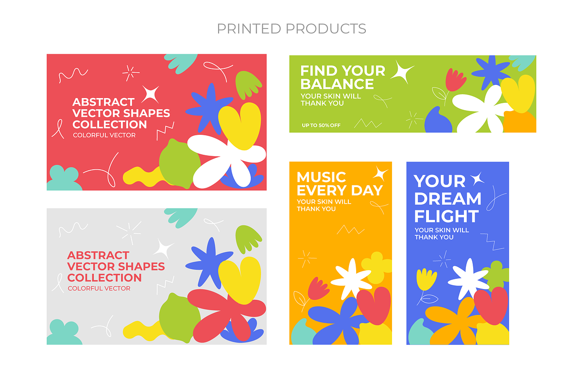 Vector Abstract Shapes Pack, a Pattern Graphic by Ilia Design (Photo 3 of 11)