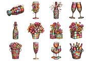 Happy New Year Clipart PNG, an Illustration by SinaCreation (Thumbnail 2 of 11)