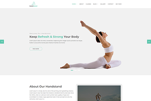 Gym & Fitness WP Theme - Handstand