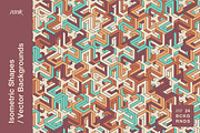 Isometric Shapes / Vector Background, a Background Graphic by dvtchk (Thumbnail 12 of 16)