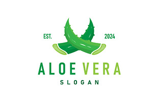 Aloe Vera Logo Design Simple, a Branding & Logo Template by Maylianaw28