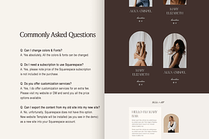 Spa Salon Squarespace 7.1 Template