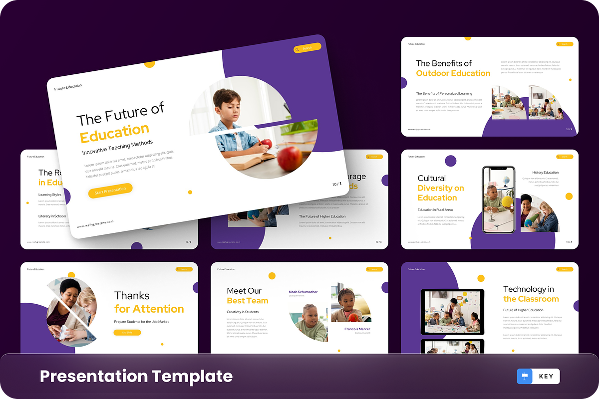 Future Education Keynote Template, a Presentation Template by GraphauseProject (Photo 1 of 6)