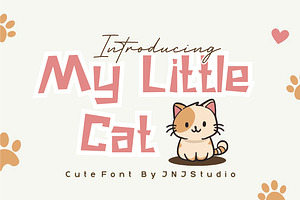 My Little Cat, a Handwritten Font by JNJ Studio