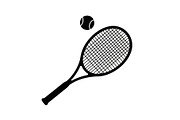 Tennis Racket Icon Silhouette Bundle, an Illustration by Designs_River (Thumbnail 44 of 51)