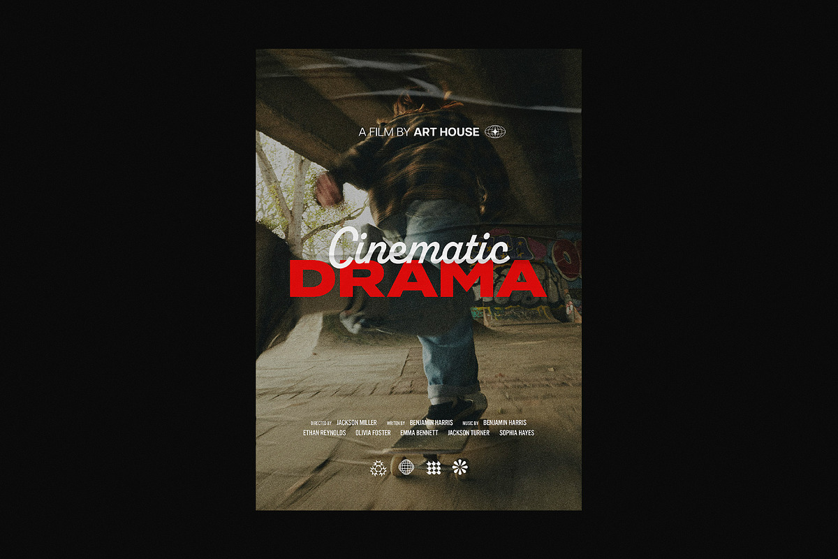 Art Film Poster Template, a Poster Template by Design Squad (Photo 1 of 2)