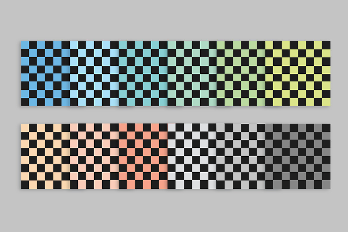 Rainbow Checkers Seamless Patterns, a Pattern Graphic by Running With Foxes (Photo 7 of 8)