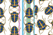 Cornflower Beetle Seamless Vector, a Pattern Graphic by NayaChu (Thumbnail 9 of 9)