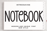 Notebook | Script Font, a Script Font by Scratchones (Thumbnail 1 of 8)