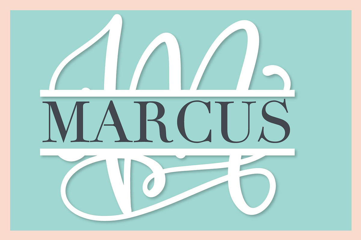 Split Monogram Font - All Letters preview 8