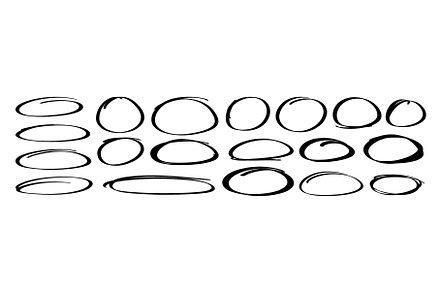 Handdrawn doodle circle highlights, an Object Illustration by Simple Patterns