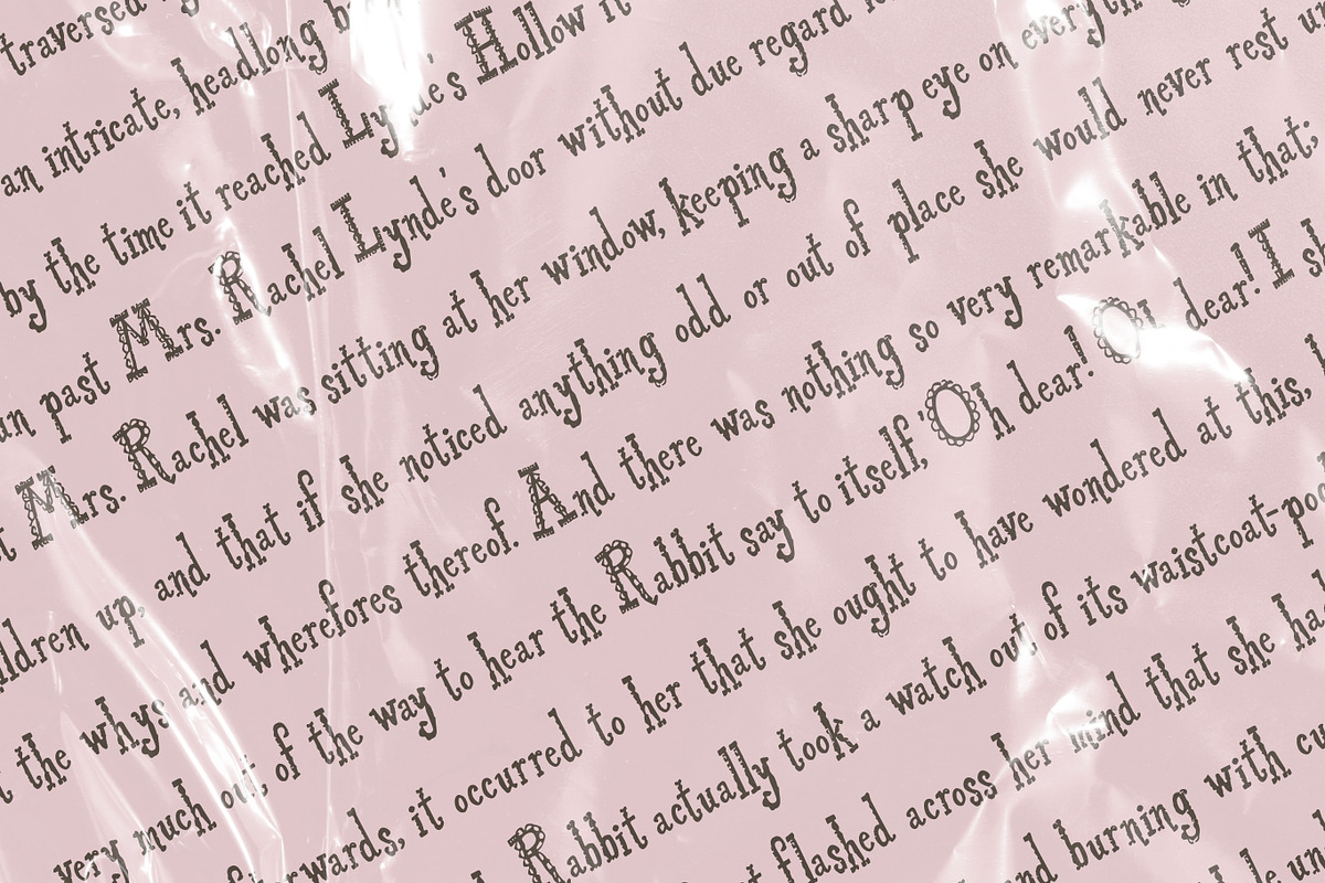 Lacedrunk Lace Pattern Font, a Slab Serif Font by The October Creative (Photo 4 of 8)