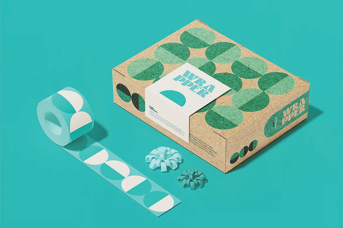 Wrapping Brand Design Mockup, a Packaging Mockup by skybluecreative (Photo 3 of 3)