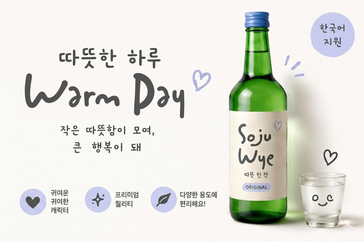 Soju Wye – Doodly Korean Font, a Handwritten Font by Bayuktx (Photo 5 of 8)