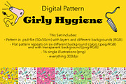 Girly Hygiene Pattern, a Pattern Graphic by koberstein (Thumbnail 2 of 3)