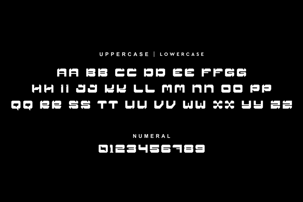 Ironga - Futuristic Font, a Sans Serif Font by QR Design Studio (Photo 5 of 11)