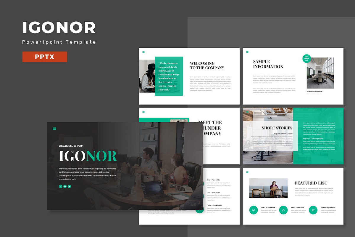 Igonor - Powerpoint Template, a Presentation Template by Eighteen Studio (Photo 1 of 4)