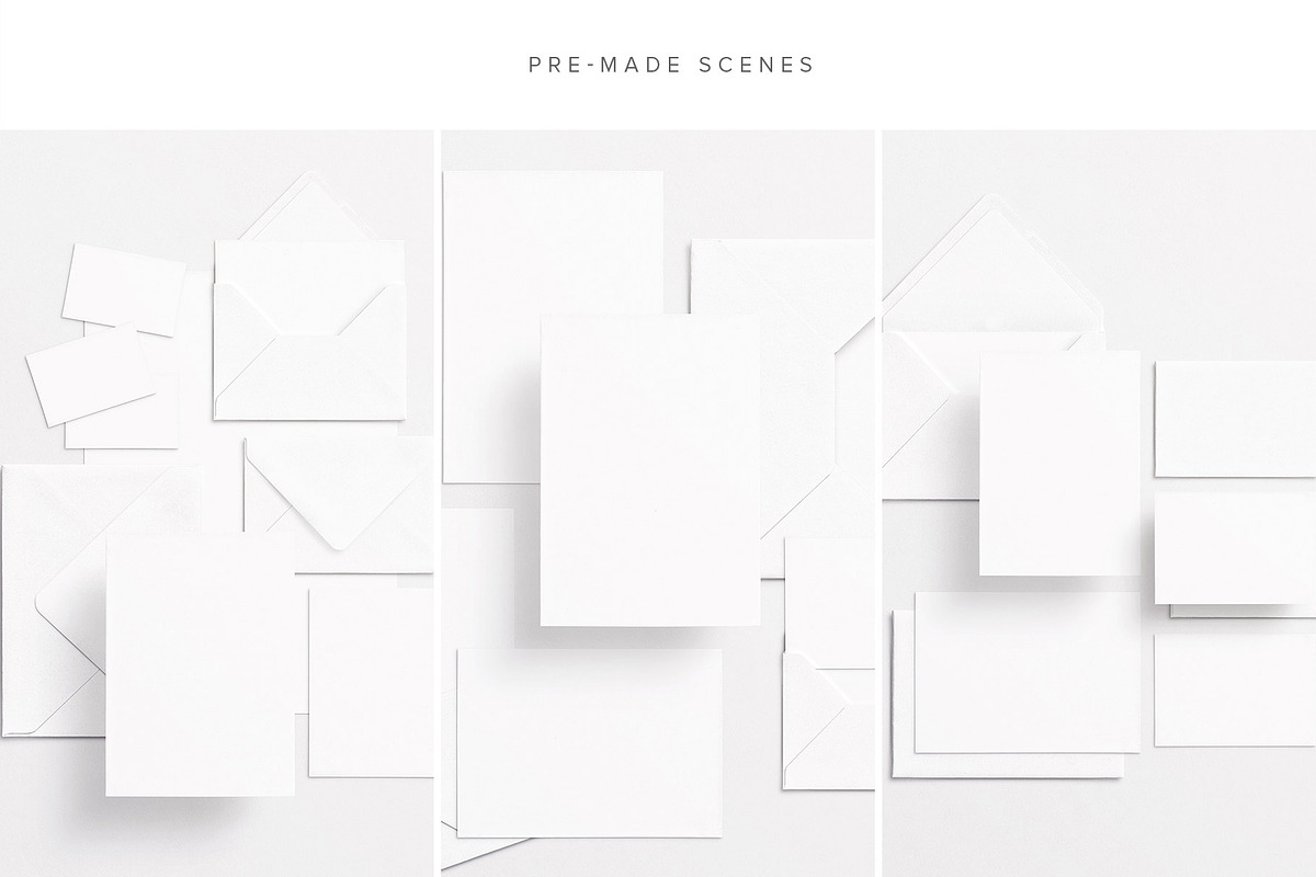 Cards & Envelopes Mockups Scene, a Print Template by Custom Scene (Photo 17 of 19)