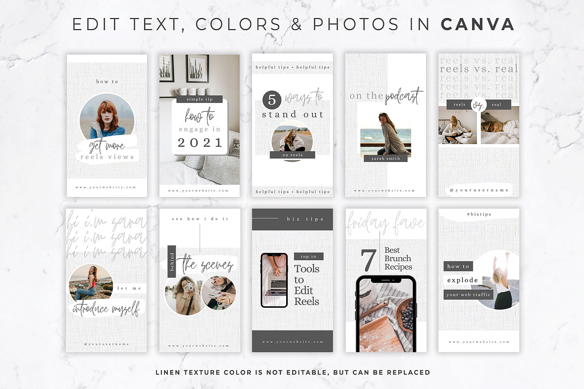Instagram Reels Covers for Canva, a Social Media Template by Thirty One Palms Studio (Photo 2 of 6)
