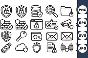 Cyber Security Icon Set, an Illustration by designvectx (Thumbnail 1 of 3)
