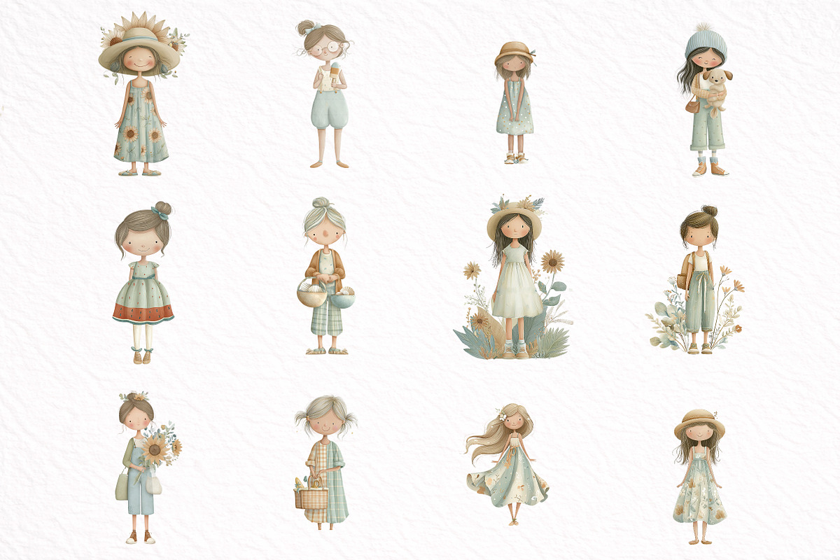 Cheerful Girl Dressed in Summer, an Illustration by DreamArtGraphic (Photo 4 of 8)