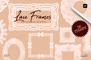 Lace Frames Procreate Stamp Set, a Shape Add-On by Spasibenko Art (Thumbnail 1 of 5)