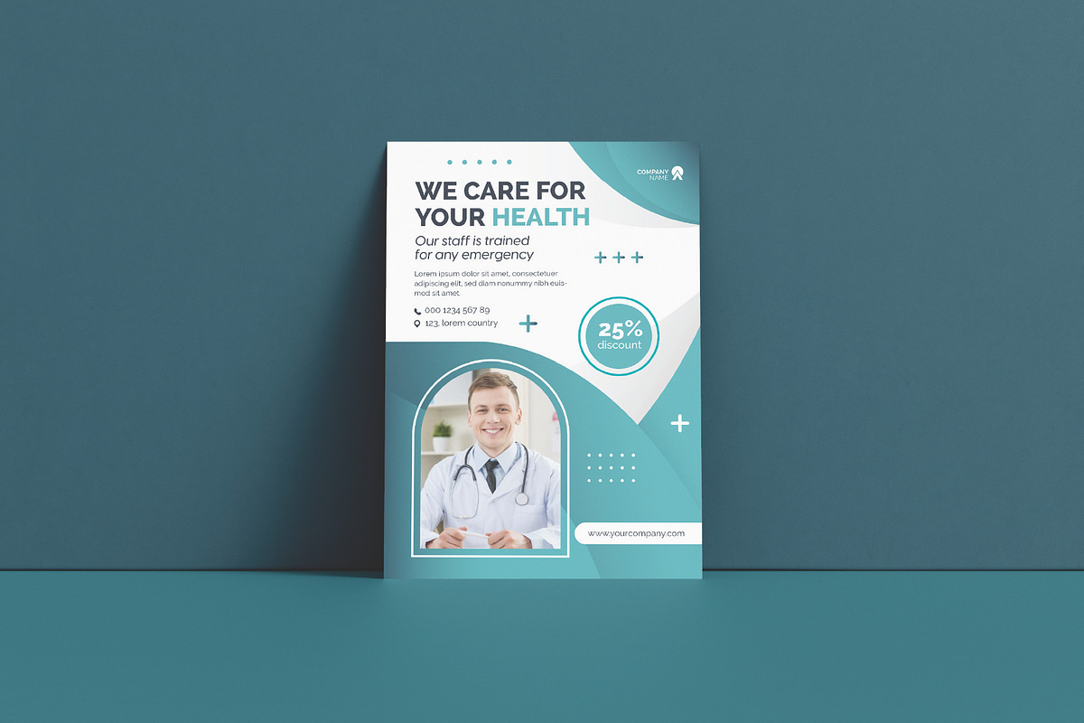 Sale health care flyer template, a Flyer Template by Workhu (Photo 1 of 4)
