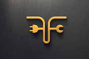 Alphabet letters FF OR T with tools., a Design Template by art_creater (Thumbnail 1 of 2)