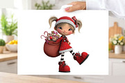 Whimsical Christmas Girl Clipart Bun, a Healthcare Illustration by SVGArt (Thumbnail 8 of 9)