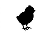 Fluffy Chick Silhouette Set, an Object Graphic by Creativeshirt (Thumbnail 3 of 3)