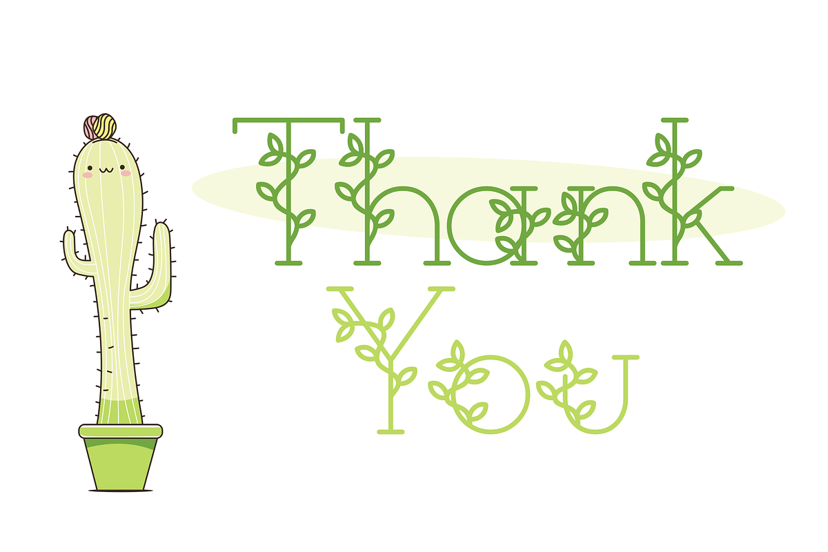 Green Plants, a Font by Creative Keelik (Photo 5 of 5)
