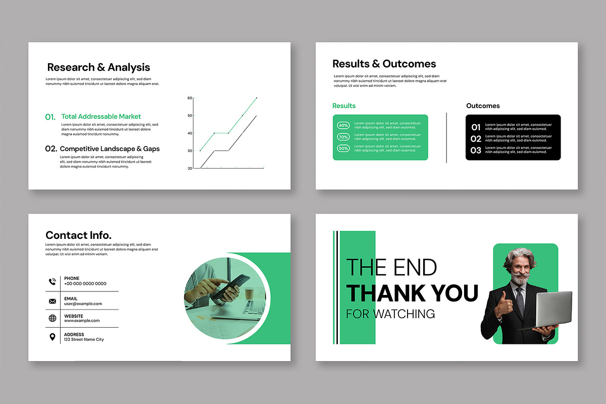 Case Study Presentation Template preview 5