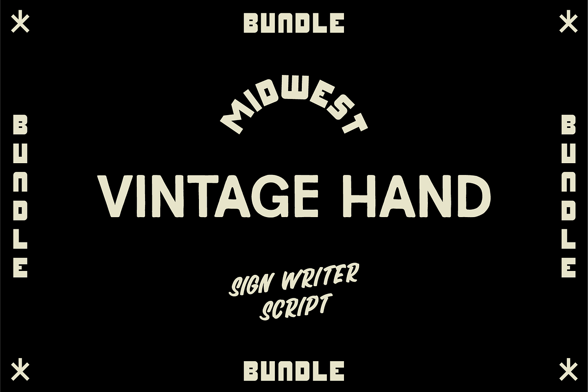OVER 40% OFF Vintage Bundle, a Handwritten Font by Sam Merrigan Design (Photo 1 of 8)
