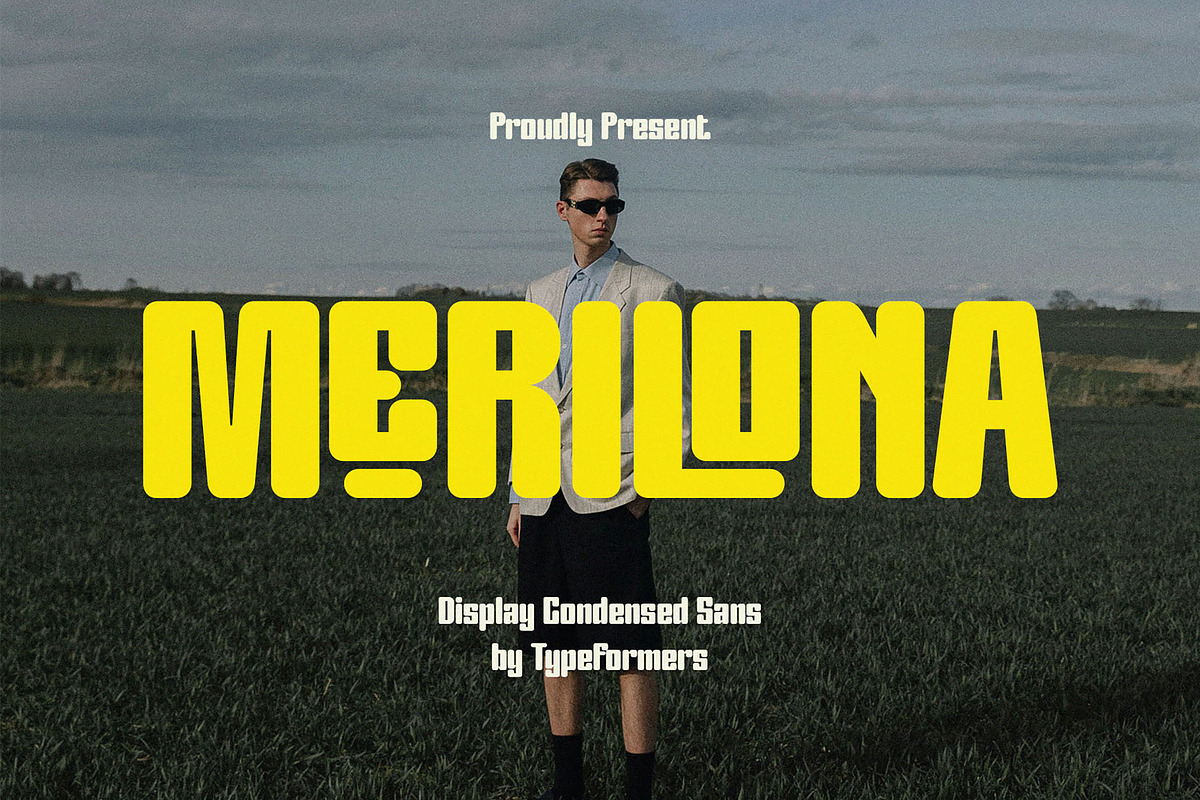 Merilona - Display Condensed Sans, a Sans Serif Font by Typeformers (Photo 1 of 6)