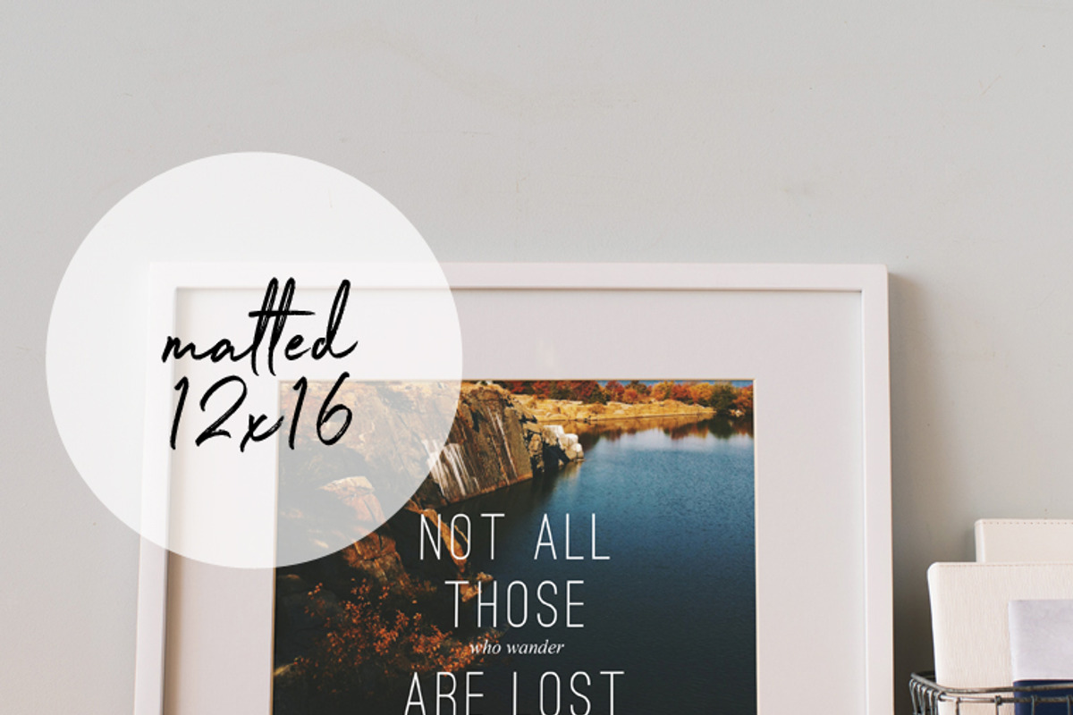 Large White Frame Mockup HZ, a Print Template by Tina Crespo (Photo 2 of 3)