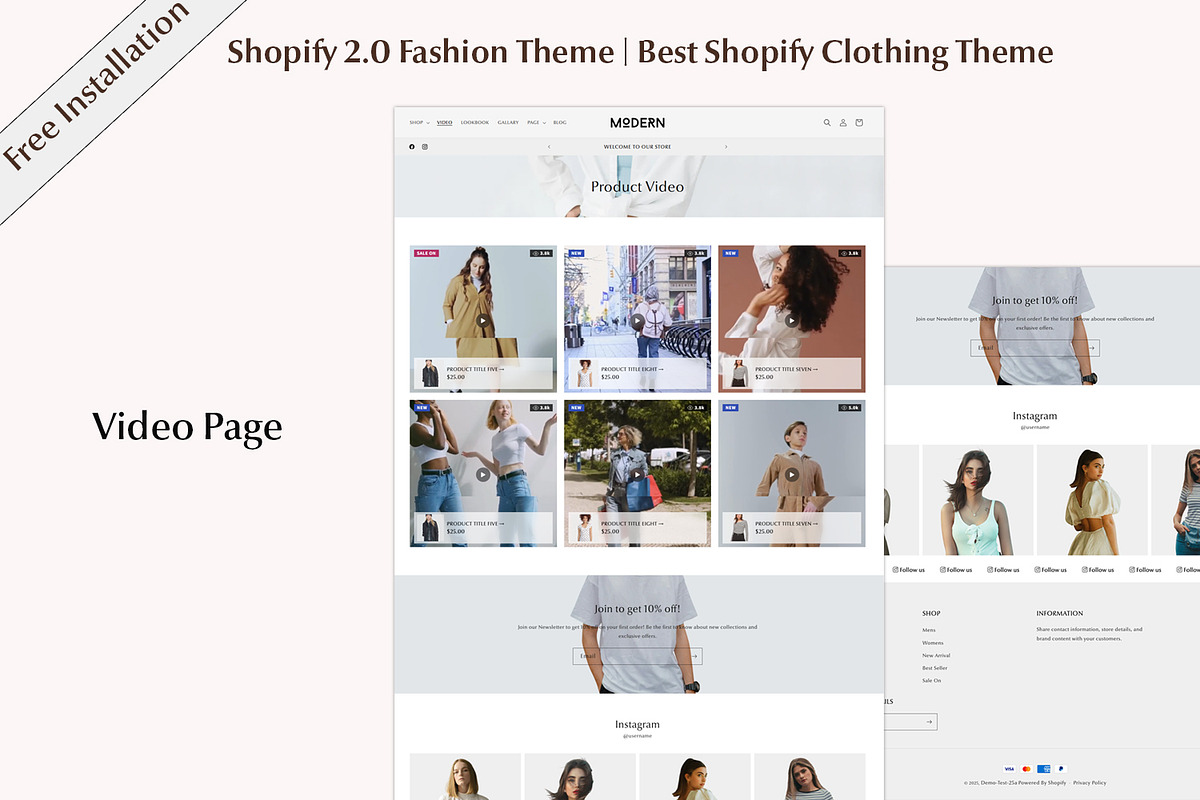 Shopify Modern Clothing Theme, a Shopify Template by QuickArtisan (Photo 7 of 15)