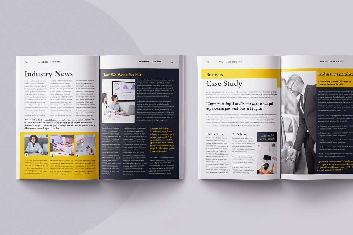 Newsletter Template | Canva preview 5