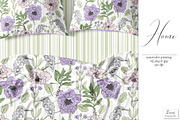 Periwinkle Inked Patterns & Motifs, a Pattern Graphic by Zeesi Design Garden (Thumbnail 2 of 9)