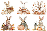 Cute Autumn Bunny Sublimation, an Illustration by CitraGraphics (Thumbnail 4 of 6)
