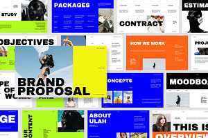 Ulah : Lifestyle Brand Google Slides, a Presentation Template by Punkl Camp