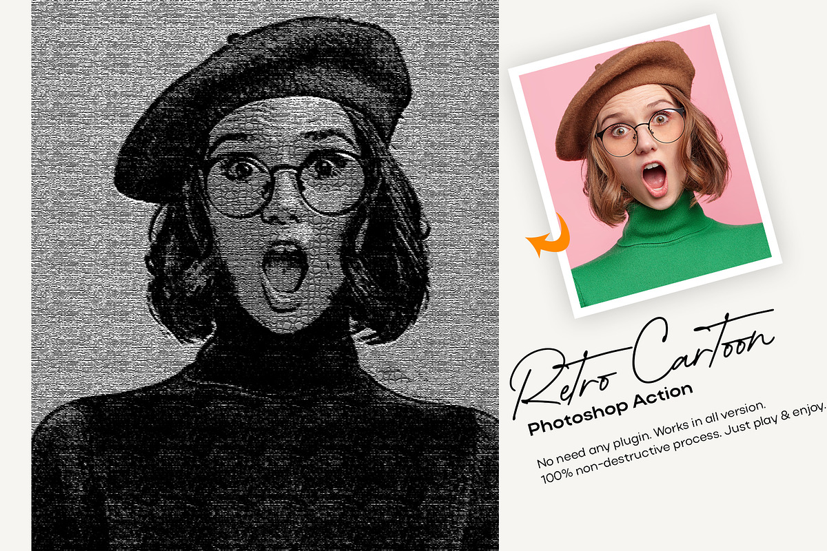 Retro Cartoon Effect, an Action Add-On by DesignCave (Photo 1 of 5)