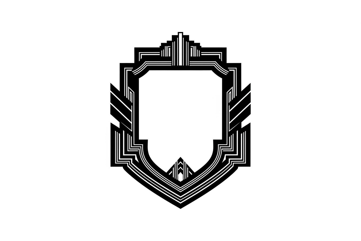 Art Deco Shield Frame SVG Bundle, an Illustration by Creativeshirt (Photo 7 of 31)