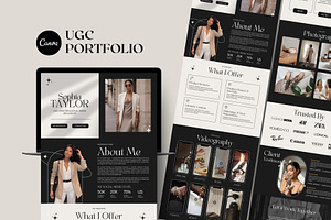UGC Portfolio Website Template, a Websites & App Template by Business Chic