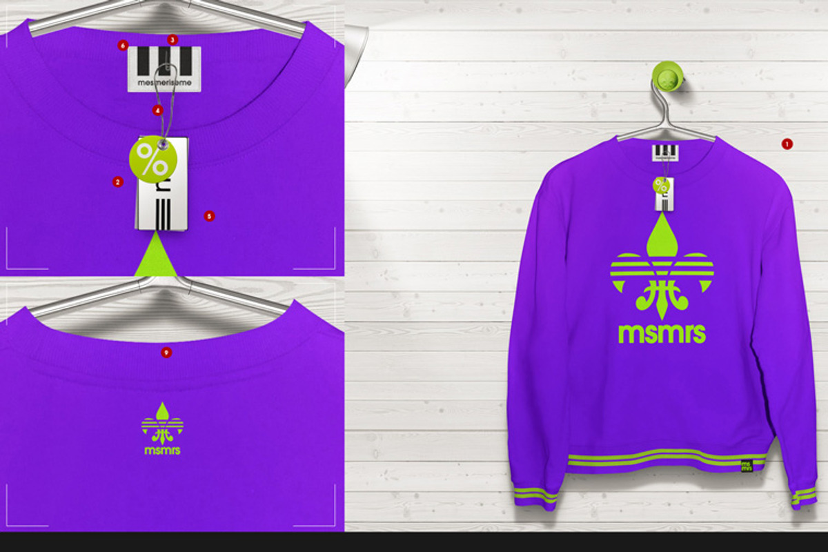 Hoodie / Blouse On 5 Stages Mock-up, a Hoody Mockup by Mocca Mockups Store (Photo 61 of 69)
