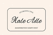 Hale Adle, a Handwritten Font by Jrray Studio (Thumbnail 1 of 5)
