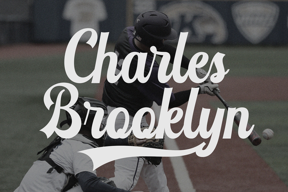 Detourne - Baseball Font, a Script Font by Flawless And Co (Photo 6 of 10)