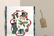 Watercolor Clipart- PREPPY Christmas, a Decorative Illustration by Beigetime (Thumbnail 7 of 13)
