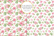 Seamless Roses Patterns, a Pattern Graphic by Irina Diasli (Thumbnail 4 of 6)