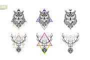 All tribal goods BUNDLE, an Animal Illustration by AnastasiaFears (Thumbnail 10 of 17)