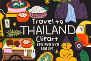 Thailand Travel Clipart, a Decorative Illustration by Luamor (Thumbnail 1 of 4)
